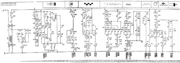 Схема електрична токарного автомата 1Б240 Схема електрична токарного автомата 1Б240